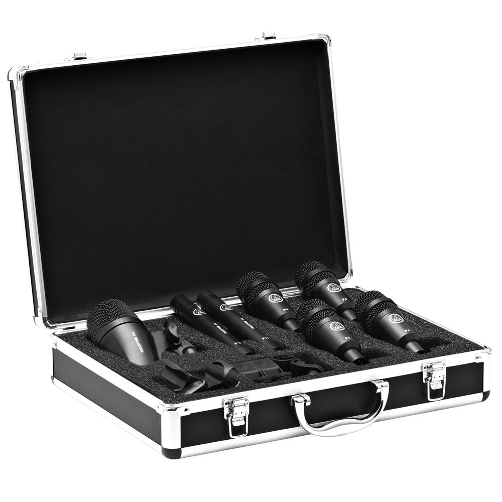 AKG Drumset Session 1, набор микрофонов для ударной установки: комплект в чемодане